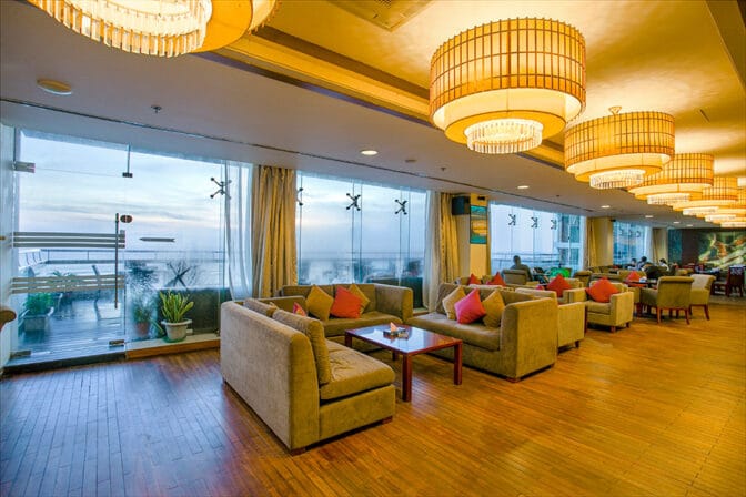 The Sunset Bar & Grill presents an elegant backdrop for whatever the day or night may bring.