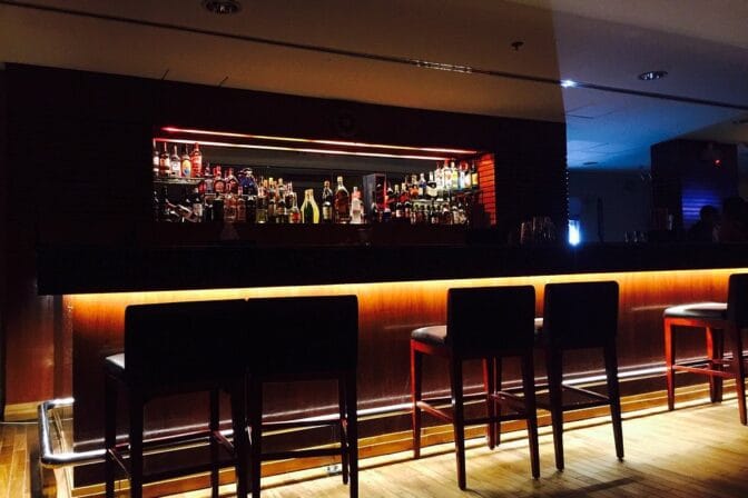 The Sunset Bar & Grill presents an elegant backdrop for whatever the day or night may bring.